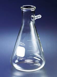 PYREX 250mL Heavy Wall Filtering Flasks with Sidea