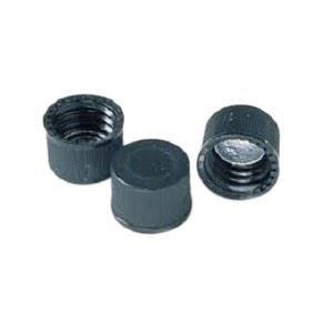 8-425mm Solid Top, Black Polypropylene Cap, PTFE/F