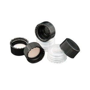 15-425mm Solid Top, White Polypropylene Cap, PTFE/