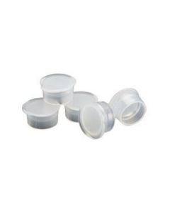 15mm Clear Polyethylene Flat Top Snap Plug 10-PK(1