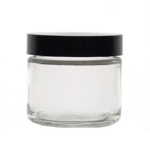 JAR,SS,CLR,2OZ,PHEN,14B RBRClear Glass Straight-Si