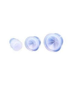 8mm Clear Polyethylene PTFE/Silicone Plug 10-PK(10