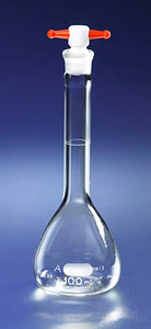 PYREX 100mL Class A Volumetric Flask with PTFE Sto