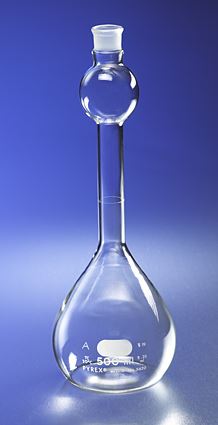 PYREX 250mL Class A Mixing Volumetric Flask with G