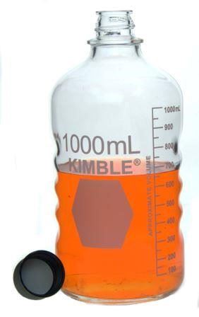 BOTTLE,MEDIA,PTFE/PP CAP33Storage/Media Bottles wi