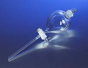 PYREX 1L Globe-Shaped Separatory Funnel, Glass Sta