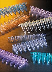 0.2mL Polypropylene PCR Tubes, Assorted Colors, 8