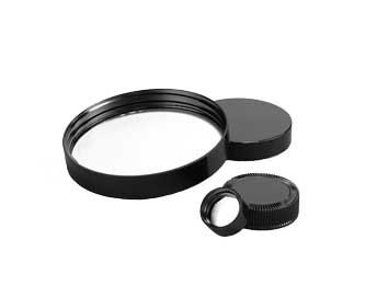 CAP,PHENOLIC,TIN FOIL LINER,89-400Black Phenolic C