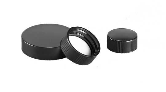 CAP,PHENOLIC,WHT 14B LINER,28-400Black Phenolic Ca