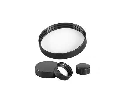 CAP,PHENOLIC,PTFE LINER,53-400Black Phenolic Caps