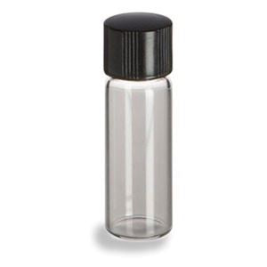 1/2 Dram, 12x35mm Vial, 8-425mm Thread, Black Poly