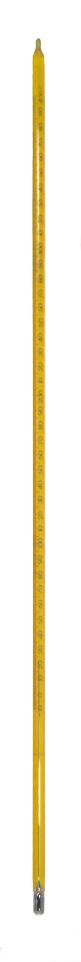 THERMOMETER 10-400 400 MM76mm Mercury Partial Imme