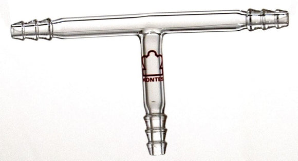 TUBE CONN T SHAPED SZ 22Barbed Hose Connectors Cas