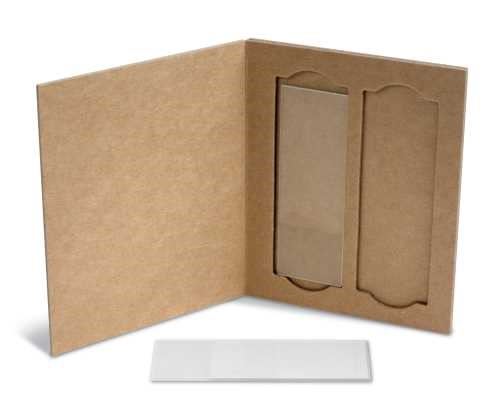 HS 2-Place Cardboard Slide Holders, pk35