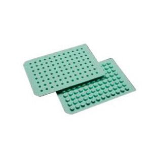 Round Well - Prescored Molded Green Silicone