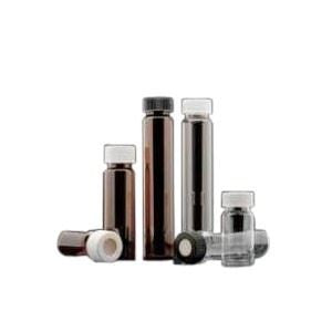 20mL Amber Vial, 24-400mm Solid Top White Polyprop