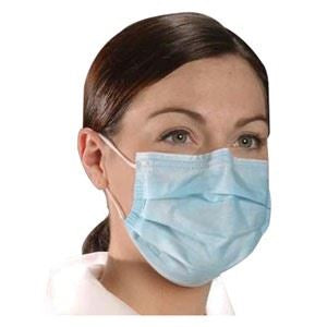 AlphaAir Earloop Face Mask, 4 Side Sonic Weld, Blu
