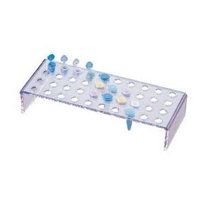 Microtube rack, clear, 40 x 0.5 ml tubes (210 x 75