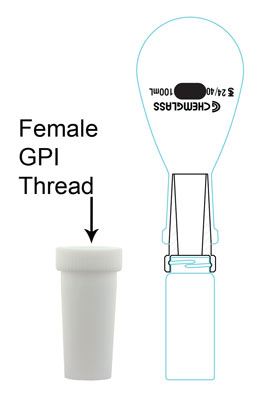 Adapter, Transfer, PTFE, 14/19