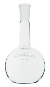 Flask, Flat Bottom, 500mL,