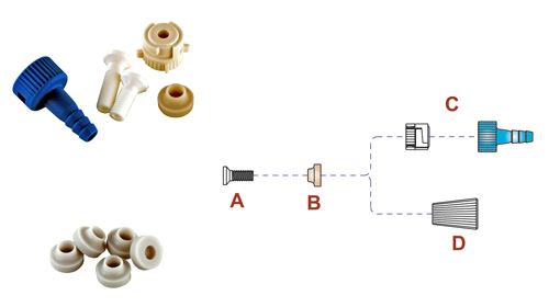 silicone seals (10/pkg)