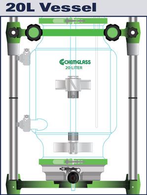 20L Process Filter Reactor, Jacketed
