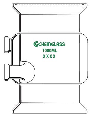 1L Filter Vessel, Jacketed,