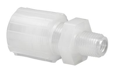 PFA Straight Adapter, 1/2