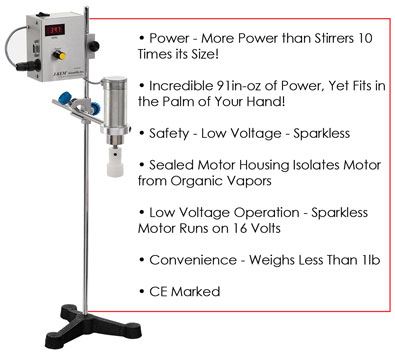 Miniature Over-Head Stirrer wi