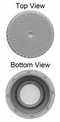 Cap, GL-45, Blue, Vented,