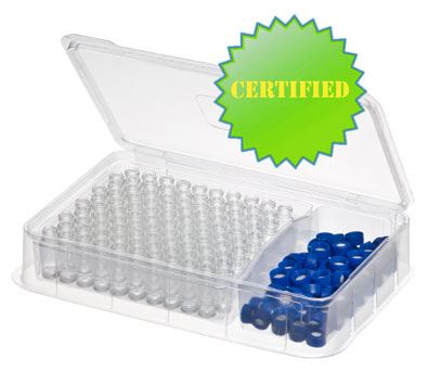 Pack, Certified Vials Clear, 1