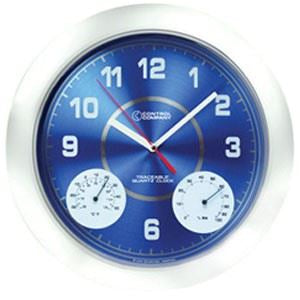 Traceable Analog Clock w/Temp. & Humidity