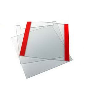 Notch Glass Plate with 1mm bonded spacers, 10 x 10