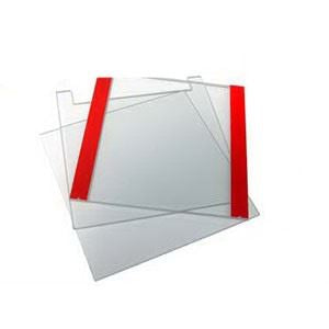 19 x 20cm Notched Glass Plates 2mm thick ( Pack of
