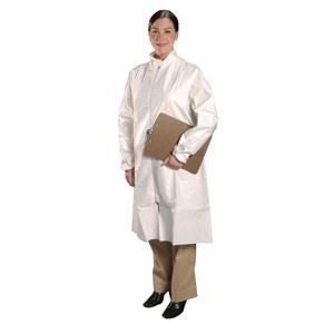 ComforTech Frock, White, Raglan Sleeve, Elastic Wr