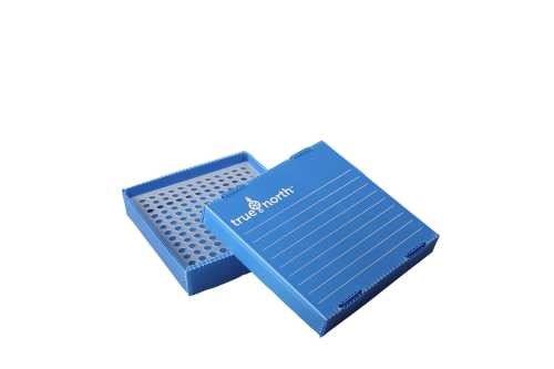 True North™  Flatpack PP Freezer Boxes Blue, 0.2ml
