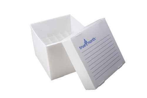True North™  Flatpack PP Freezer Boxes White, 15ml