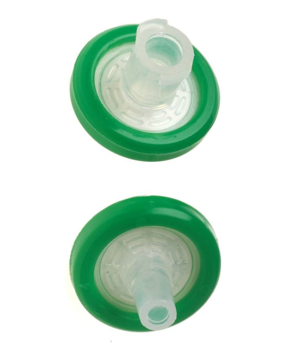 Syringe Filter, 13mm dia., Green, PES Membrane, 0.