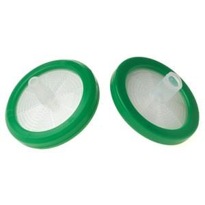 Syringe Filter, 30mm dia, Green, PES, 0.10µm Pore