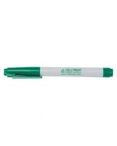 Permanent Tube Marker, Green Ink, Plastic, White B