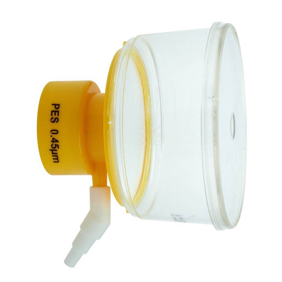 Bottle Top Filter, 250mL, 50mm dia., Yellow, PES M