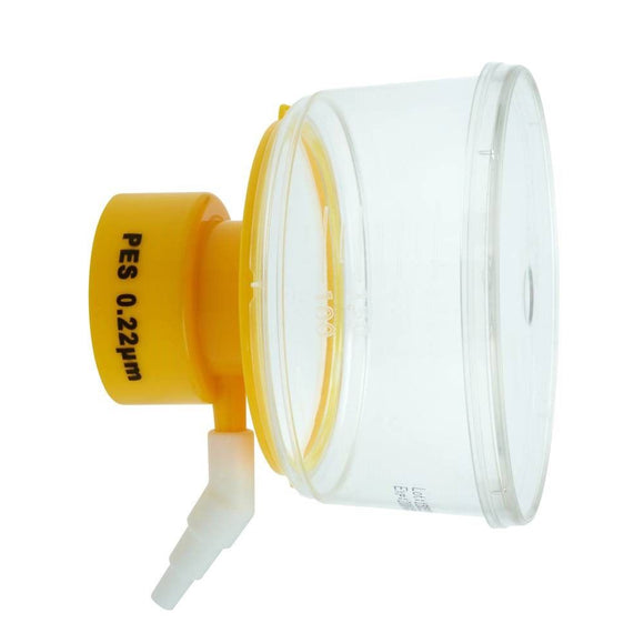 Bottle Top Filter, 250mL, 50mm dia., Yellow, PES M