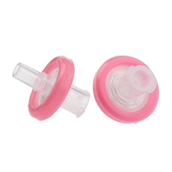 Syringe Filter, 13mm dia., Pink, Nylon Membrane, 0