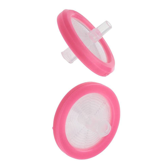 Syringe Filter, 30mm dia., Pink, Nylon Membrane, 0