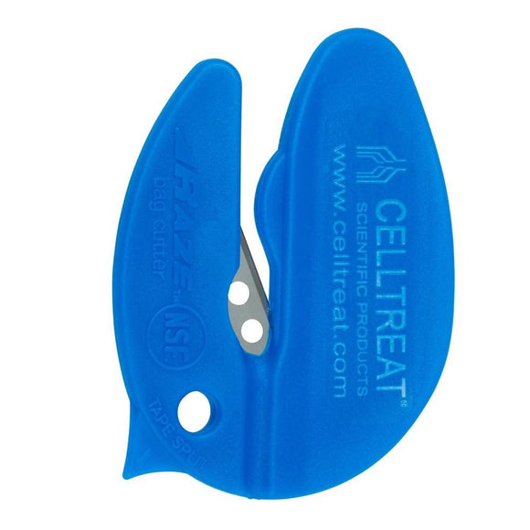 Bag Cutter, Blue, Stainless Steel Blade, Non-steri