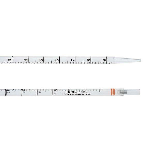 Serological Pipet, 10mL, Orange, Polystyrene, Stan