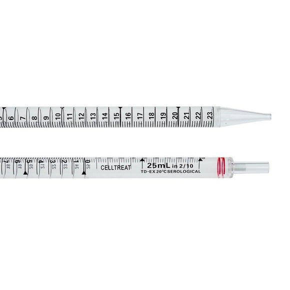 Serological Pipet, 25mL, Red, Polystyrene, Standar