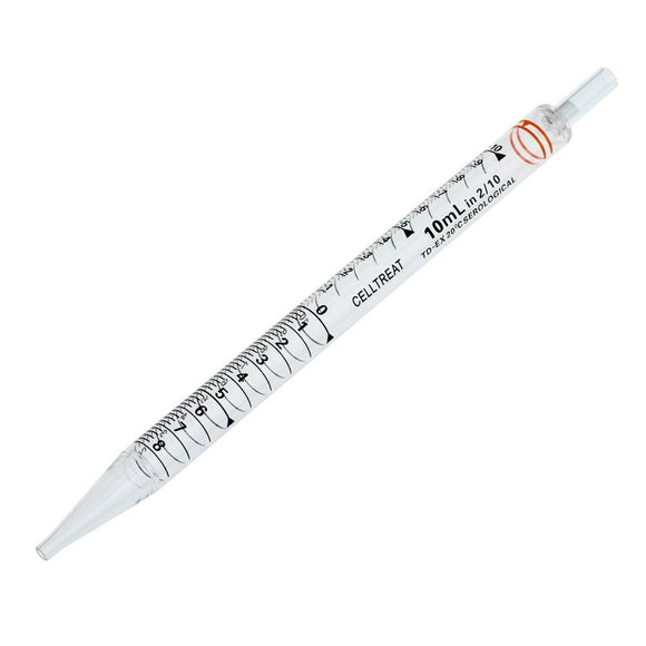 Serological Pipet, 10mL, Orange, Polystyrene, Shor