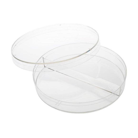 Compartment Petri Dish, 100 x 15mm Size, Clear, Po