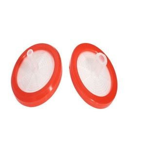 Syringe Filter, 30mm dia., Red, Cellulose Acetate